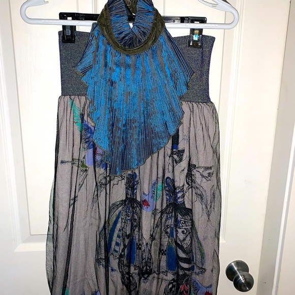 NWT Dress/Skirt combo comes with collar in the colour BLUE - Picture 10 of 16